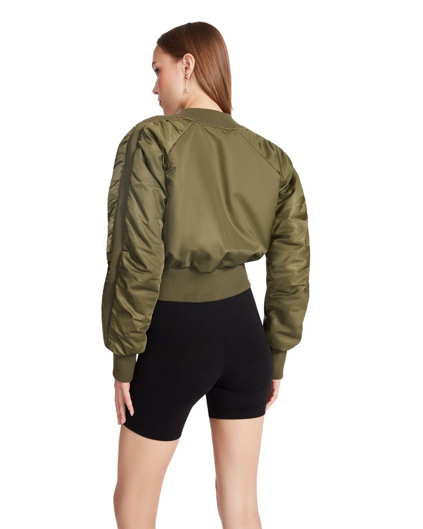 Olive Steve Madden Eva Women's Jackets | PH 3764LVE